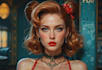 draw a pin up girl and pin up girl character art