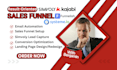 design simvoly website landing page, kajabi sales funnel, funnelish systeme io