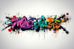 do amazing graffiti typography logo