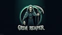 do grim reaper holding sickle mascot logo design