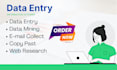 do web research data entry and online search