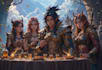 desing your dnd group party illustration