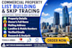 property research and commercial real estate skip tracing