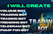 create solana trading bot, solana volume bot, solana crypto bot, arbitrage bot,