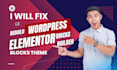 fix wordpress elementor website, bricks builder website, figma to wordpress