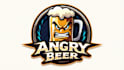 design awesome angry beer logo with free vector file