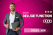 code and implement custom zoho deluge functions