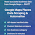 scrape google maps places API business leads data