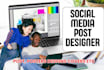 design modern social media posts