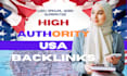 high authority USA backlinks SEO link building
