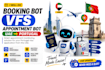 do booking bot,vfs appointment bot,appointment bot for uae to portugal