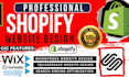 create shopify wix squarespace wordpress godaddy weebly ecommerce website design
