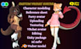 create custom vrchat avatar,3d vtuber model, 3d furry model