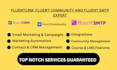 setup your fluent crm, fluent smtp, fluent community, fluentcrm, fluent form