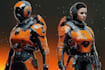 make a fantasy sci art and fantasy sci fi character art