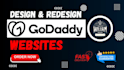 design godaddy website redesign godaddy website design develop godaddy