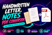 do hand writing assignment job copy paste work pdf conversion
