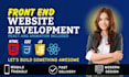 build a responsive react frontend using HTML CSS bootstrap