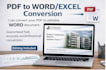 convert books pdf, notes into word or excel file