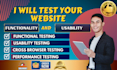 test your website functionality and usability