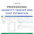 do professional boq and cost estimation rate analysize