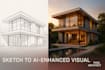 convert your sketch to high quality 3d ai architectural render