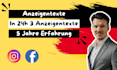 write german copy for facebook, meta or instagram ads