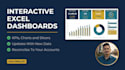 create an interactive excel dashboard with charts, kpis and slicers