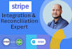 do stripe integration and reconciliation in xero, quickbooks
