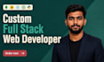 build custom full stack website and application, frontend, backend developer