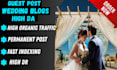do SEO guest post on wedding event music blogs
