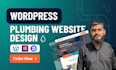 design a professional website for plumbers