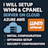 setup whm cpanel server on cloud azure AWS
