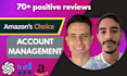 manage your amazon store analytics, PPC, brand and design to get more sales