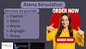 do simulation using arena anylogic flexsim simio