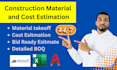 do material takeoff services ,boq and cost estimation for construction projects
