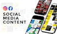 create monthly social media content