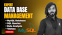 do mysql database management, data manipulation, and tableau integration