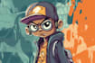 draw graffiti character, cool cartoon character