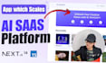 build an ai saas web app that scales