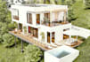 do 3d modelling farmhouse exterior rendering garden visualization walkthrough