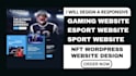design a responsive gaming website esport website sport website using wordpress