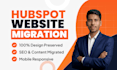 migrate wordpress, webflow website to hubspot cms