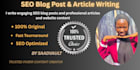 write engaging SEO blog posts and professional articles and website content