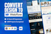 convert your figma design to a pixel perfect webflow site