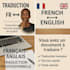 je vais traduire vos textes anglais vers francais ou inversement