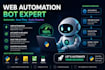 create bot for web automation web scrapping web testing python selenium