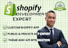 build custom shopify public app private app, shopify theme API subscription app