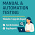 test your website manually and perform API testing using postman