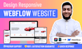 build webflow website design, figma to webflow, webflow landing page